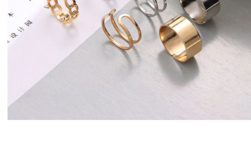 Fashion 15# Alloy Geometric Ring Set,Rings Set