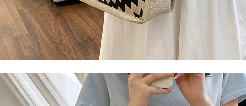Fashion Section 1 Cotton And Linen Print Large Capacity Tote Bag,Handbags