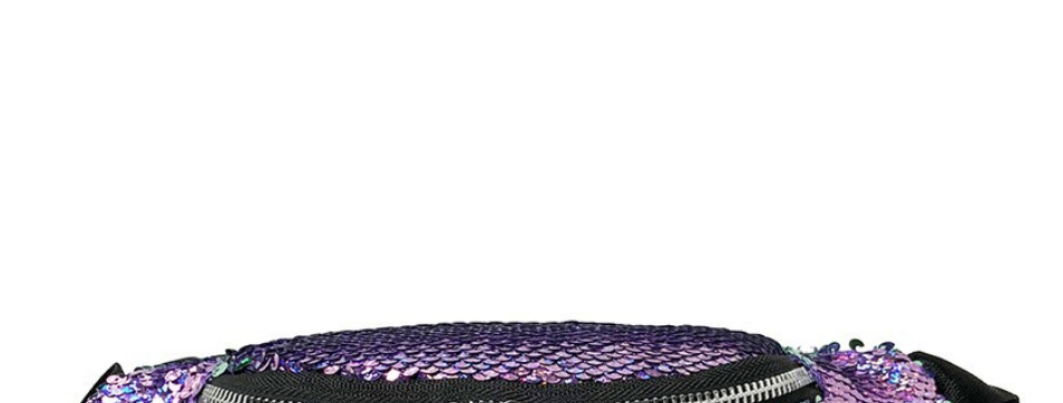 Fashion Purple Laser Sequin Large Capacity Messenger Bag,Shoulder bags