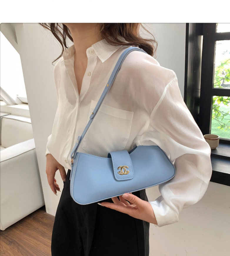 Fashion Blue Pu Flap Crossbody Bag,Shoulder bags