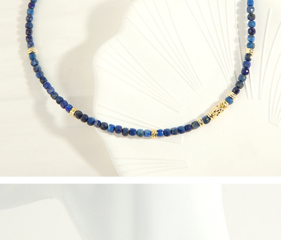 Fashion Hailanbao Semi-precious Beaded Geometric Necklace,Crystal Necklaces