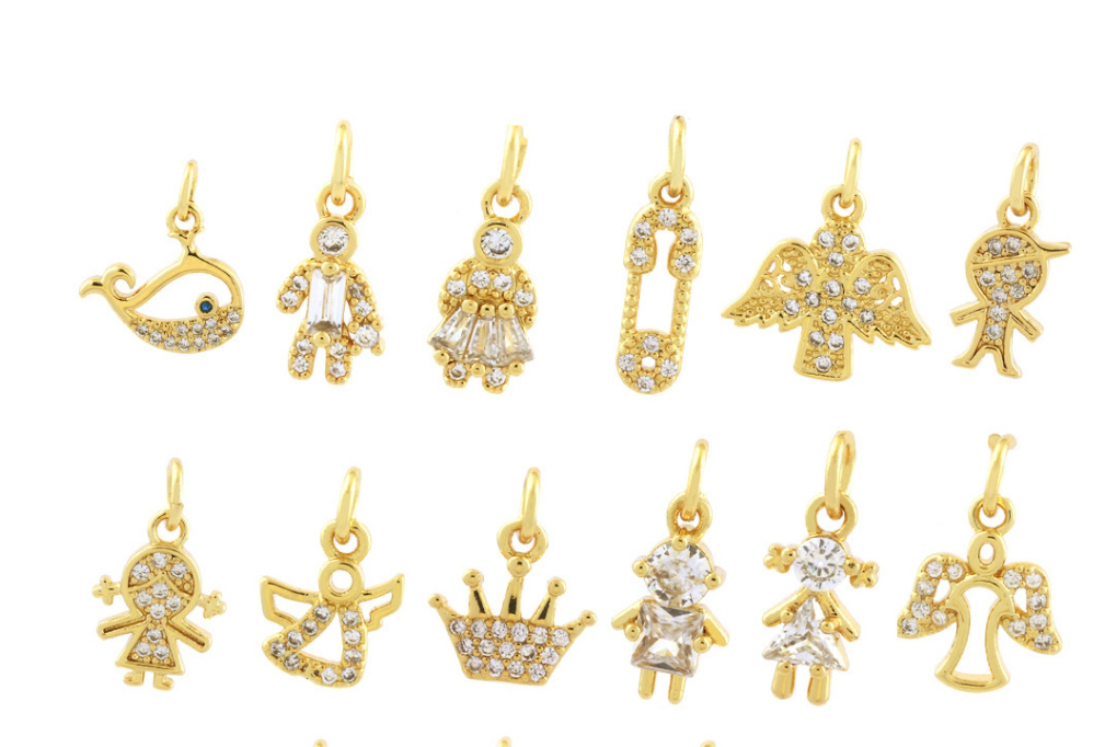 Fashion 26# Gold-plated Copper Diamond Geometric Diy Accessories,Jewelry Findings & Components