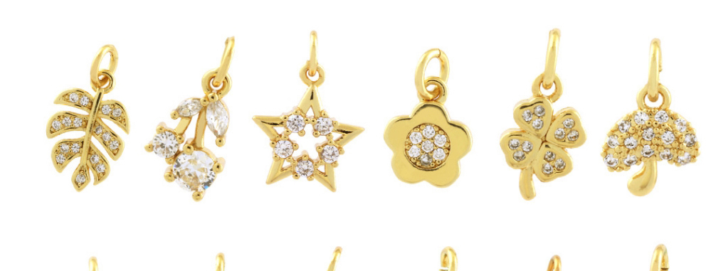 Fashion Twenty Three# Gold-plated Copper Diamond Geometric Diy Accessories,Jewelry Findings & Components