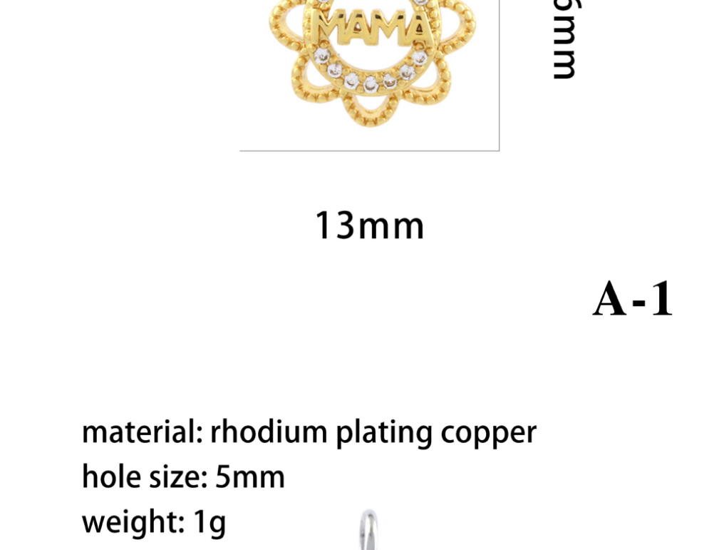 Fashion 1# Gold-plated Copper Diamond Geometric Diy Accessories,Jewelry Findings & Components