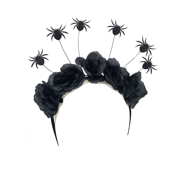 Fashion Spider Non-woven Black Rose Bat Spider Headband,Head Band