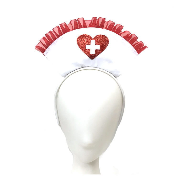 Fashion White Fabric Lace Nurse Headband,Head Band