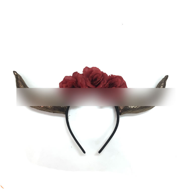 Fashion Color Fabric Flower Horn Headband,Head Band