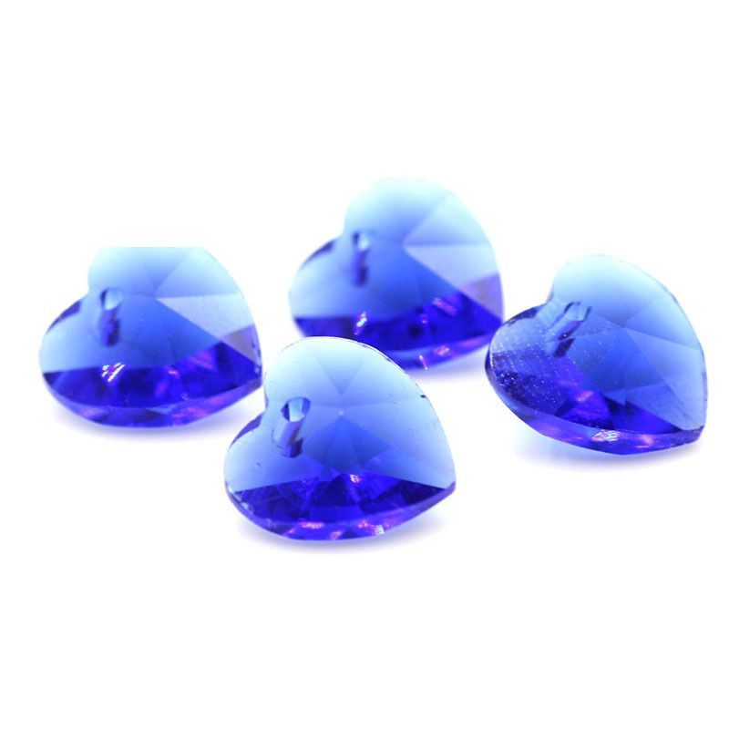 Fashion Light Blue 30 Pieces Love Crystal Diy Accessories,Beads