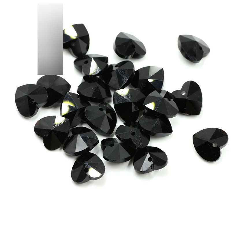 Fashion 30 Black Love Crystal Diy Accessories,Beads