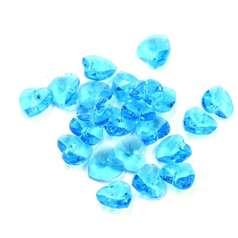 Fashion 30 Medium Blue Love Crystal Diy Accessories,Beads