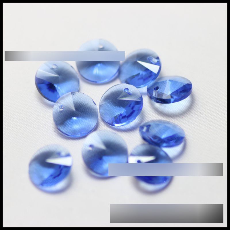 Fashion Plated Ink Blue 50 Pieces Single Hole Satellite Round Crystal Diy Accessories,Beads