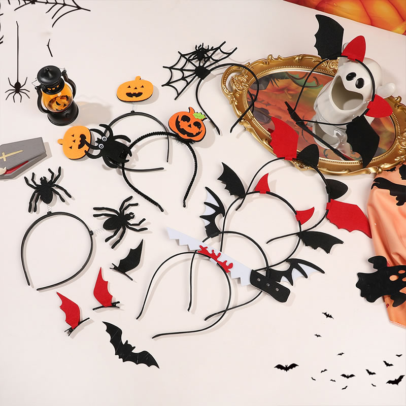 Fashion Halloween Duck Clip - Pumpkin Pirate + Ghost Hand Resin Pumpkin Ghost Hand Hair Clip,Hairpins