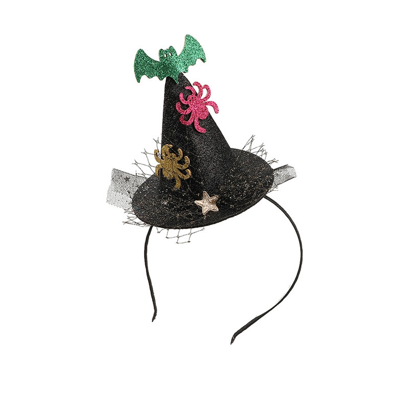 Fashion Halloween:spider Fabric Spider Witch Hat Headband,Head Band