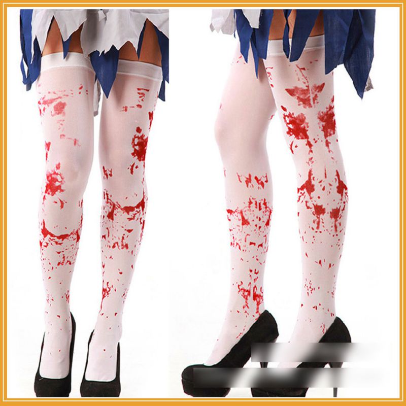 Fashion Blood Socks 4 Textile Print Over The Knee Socks,Festival & Party Supplies