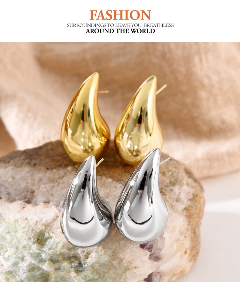 Fashion Gold Copper Drop Earrings (large),Earrings
