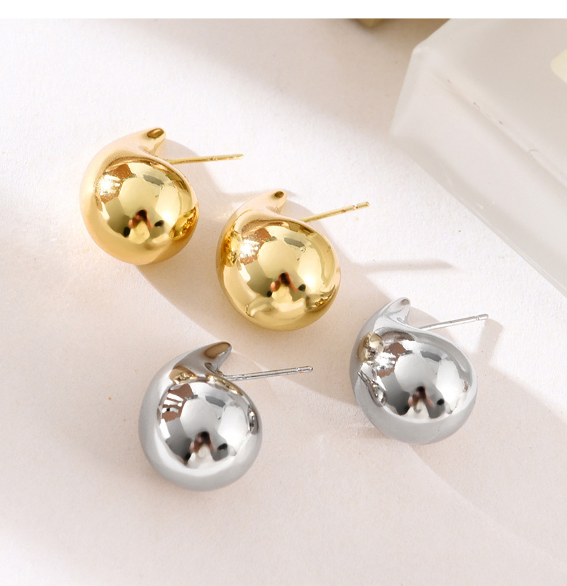 Fashion Gold Copper Drop Earrings (medium),Earrings