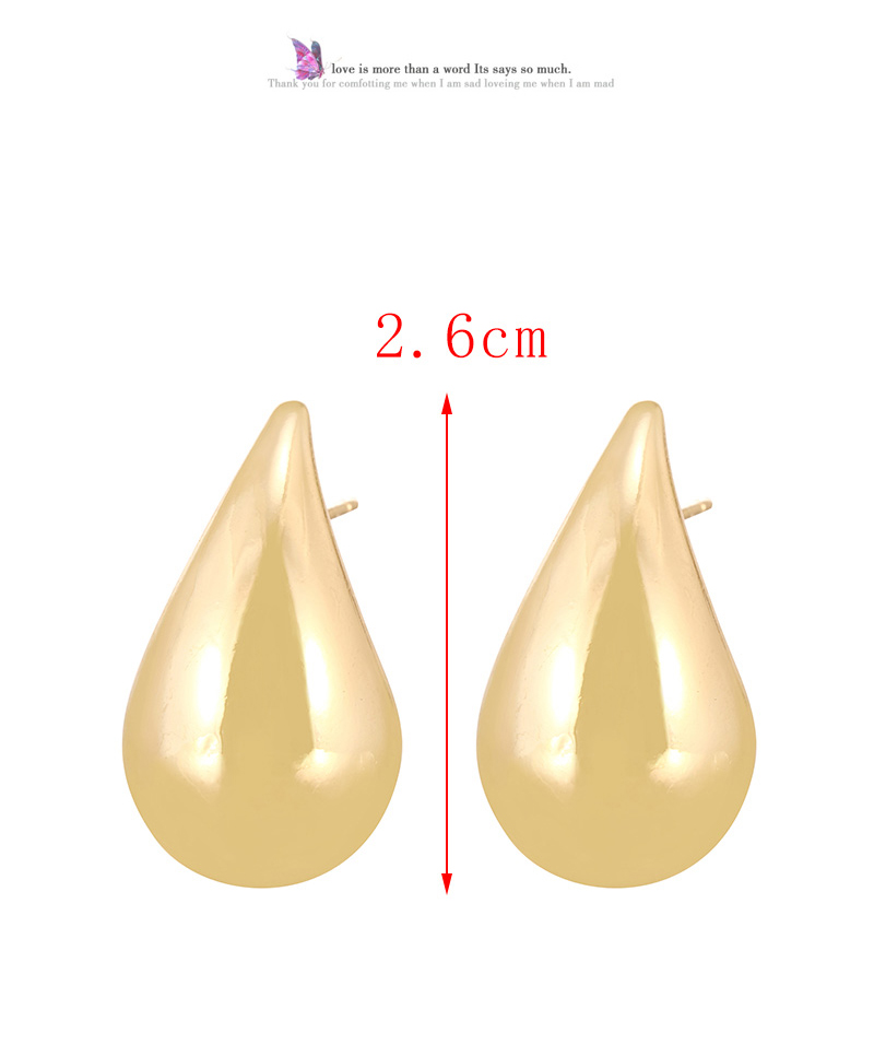 Fashion Gold Copper Drop Earrings (medium),Earrings