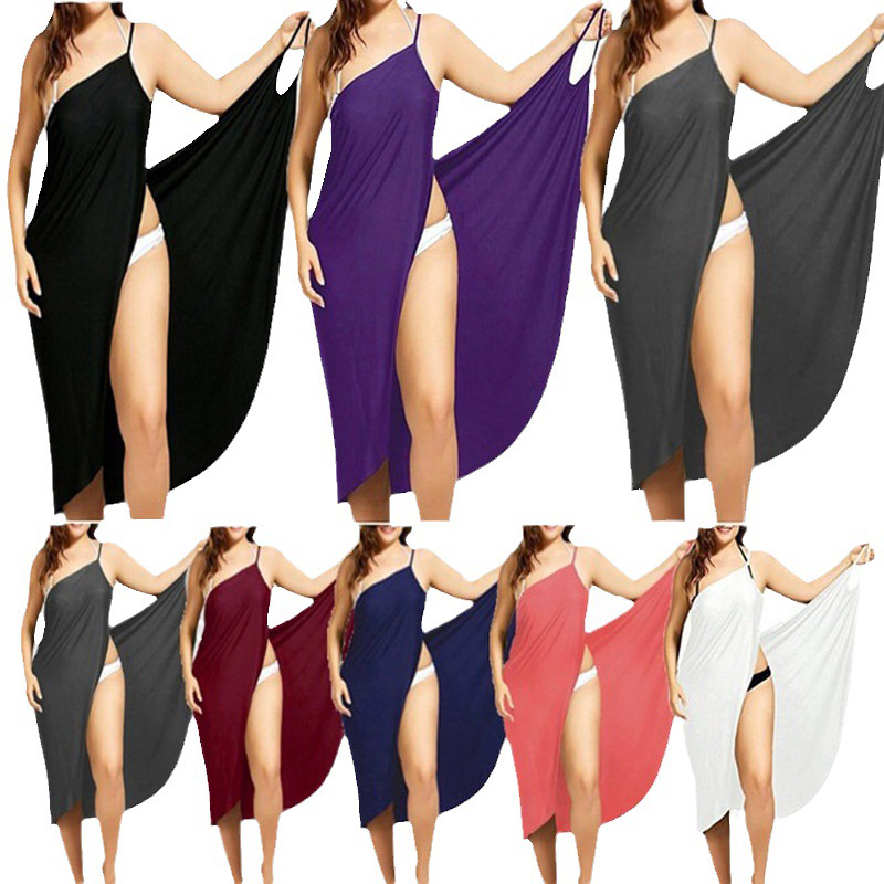 Fashion Purple Polyester Pleated Sundress,Long Dress