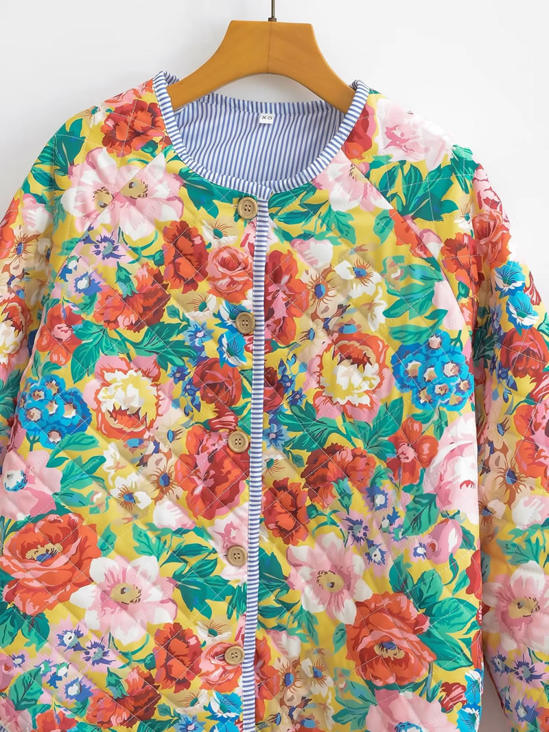 Fashion Color Woven Printed Jacket  Woven,Coat-Jacket