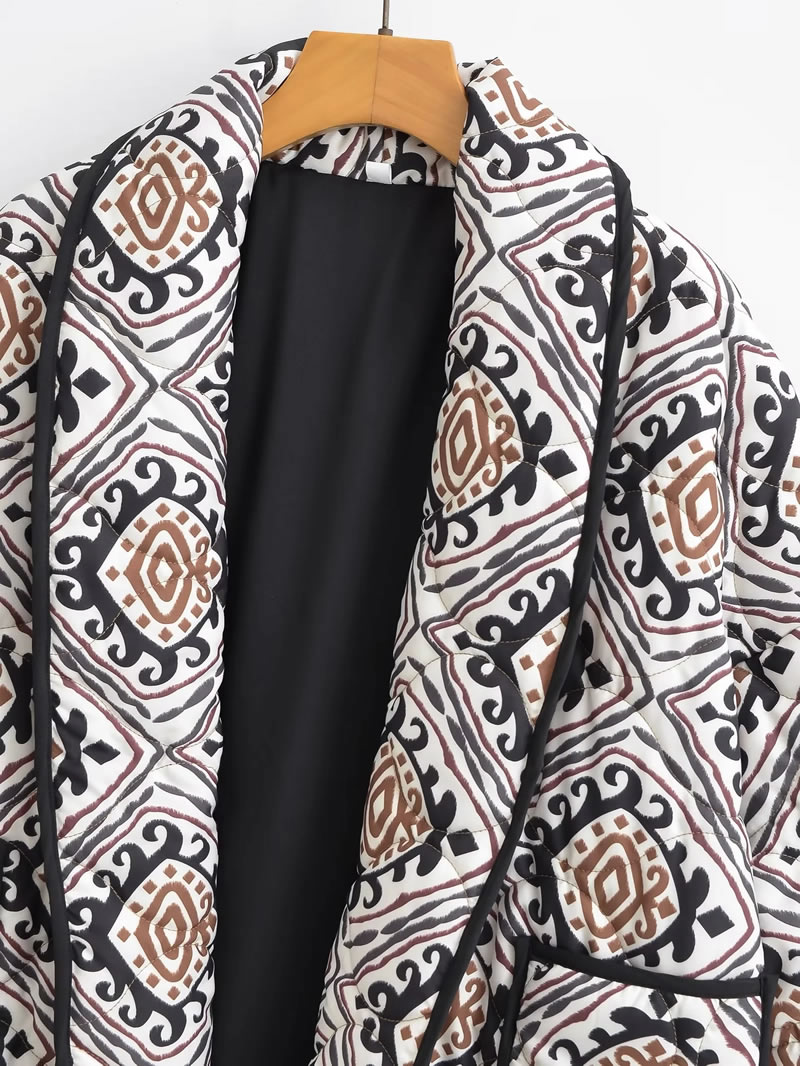 Fashion Color Woven Printed Jacket  Woven,Coat-Jacket
