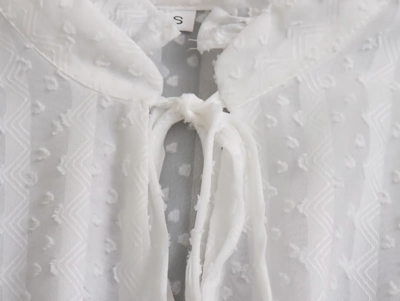 Fashion White Woven Lace Layered Dress,Long Dress