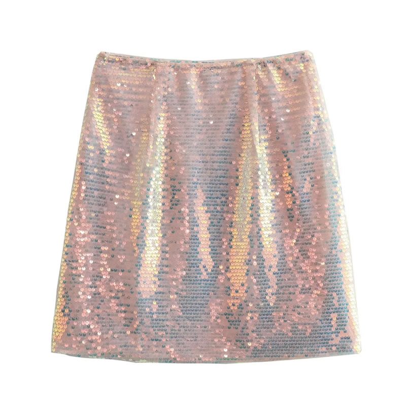 Fashion Color Sequined Skirt,Skirts