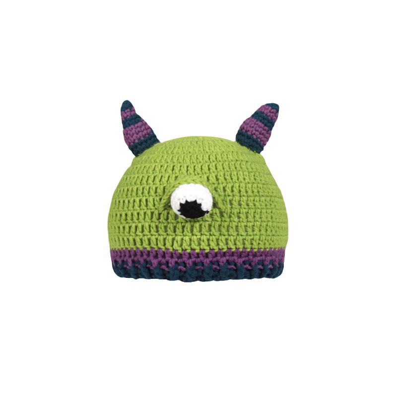 Fashion Little Devil Cheats On Adults Cartoon Knitted Monster Beanie,Knitting Wool Hats