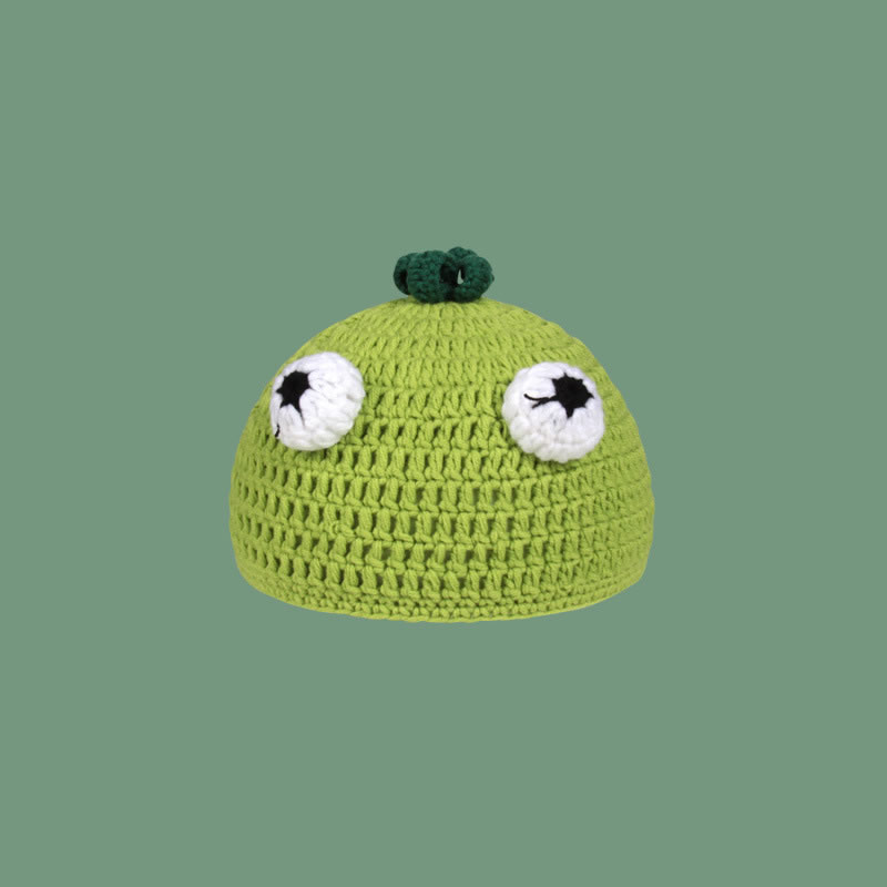 Fashion Set Of Three Eyes-bag Cartoon Knitted Monster Beanie,Knitting Wool Hats