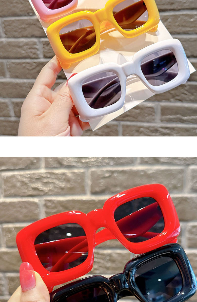 Fashion Blue Net Red Funny Sunglasses Resin Square Large Frame Sunglasses,Women Sunglasses