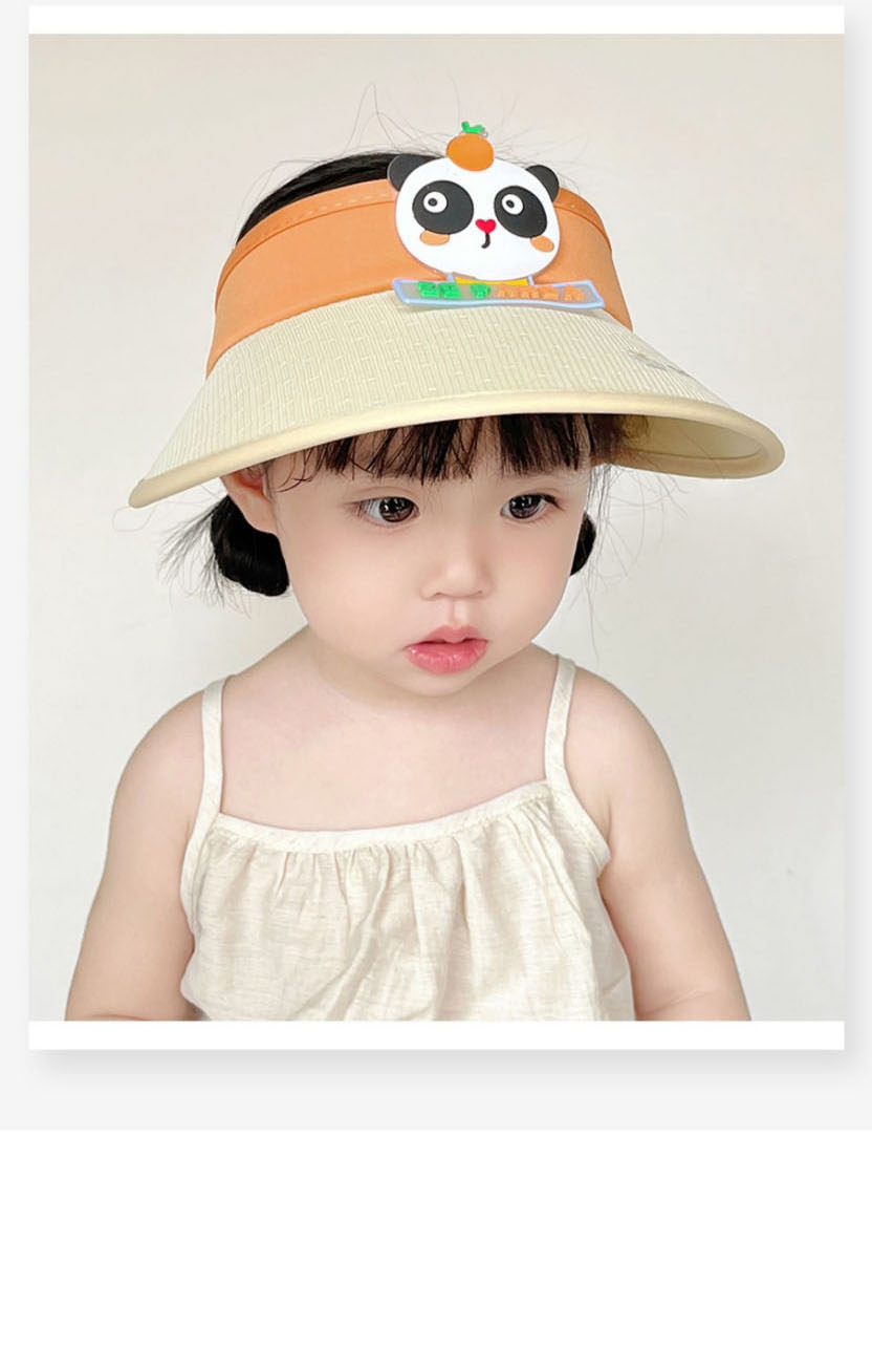 Fashion Big Brim - Orange Tiger [lace Style] Pc Cartoon Big Brim Empty Sun Hat,Sun Hats
