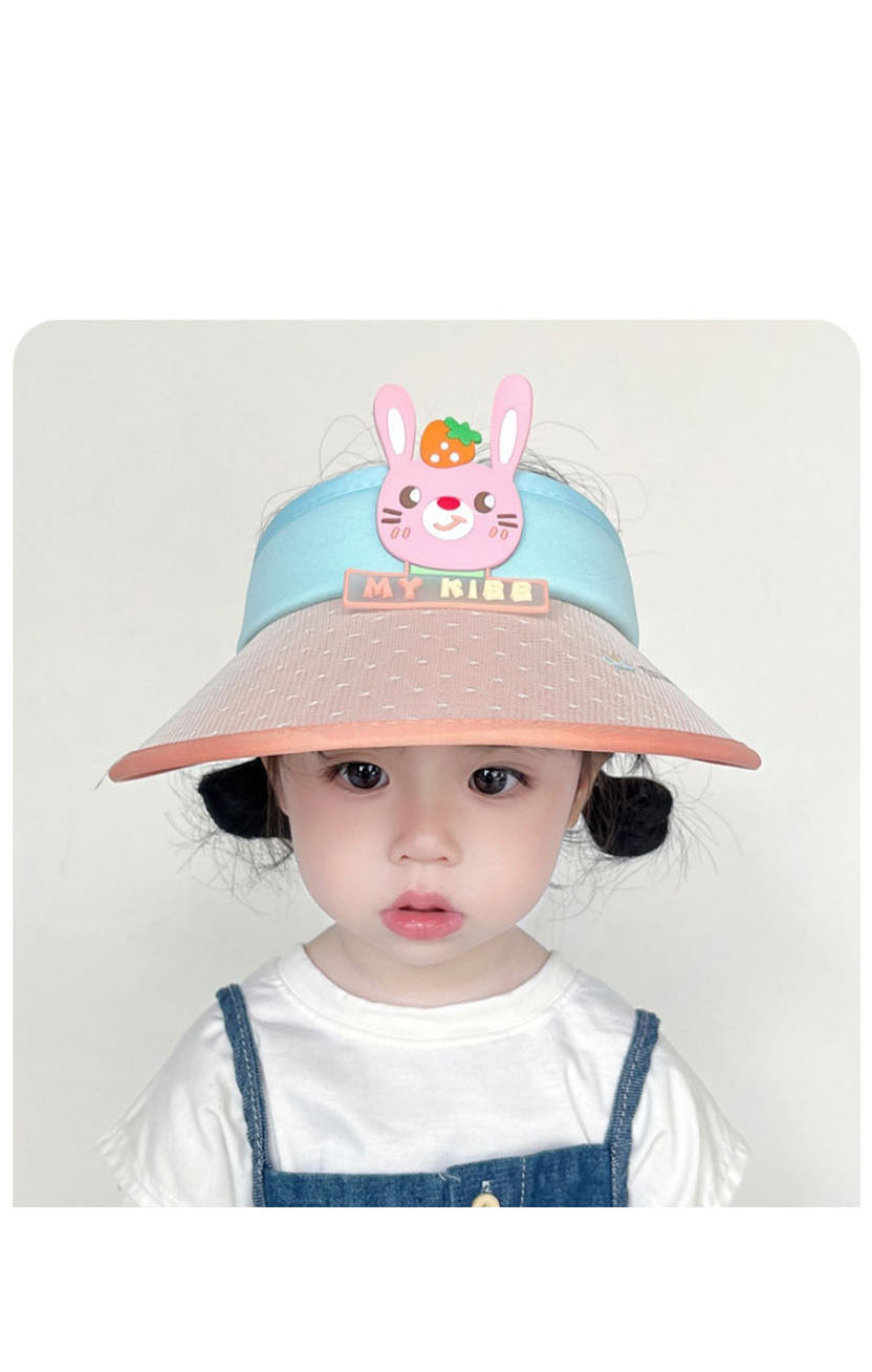 Fashion Big Brim - Pink Bunny [lace Style] Pc Cartoon Big Brim Empty Sun Hat,Sun Hats