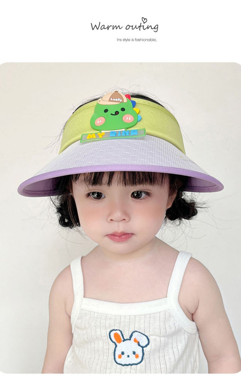Fashion Big Brim - Purple Frog [lace Style] Pc Cartoon Big Brim Empty Sun Hat,Sun Hats