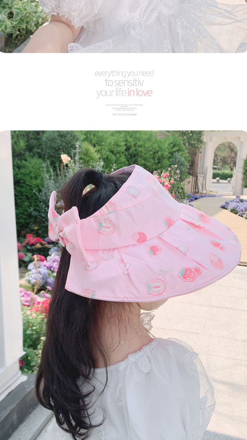 Fashion Empty Big Hat Brim - Brown Bear [send Windproof Rope] Polyester Print Sun Hat,Sun Hats