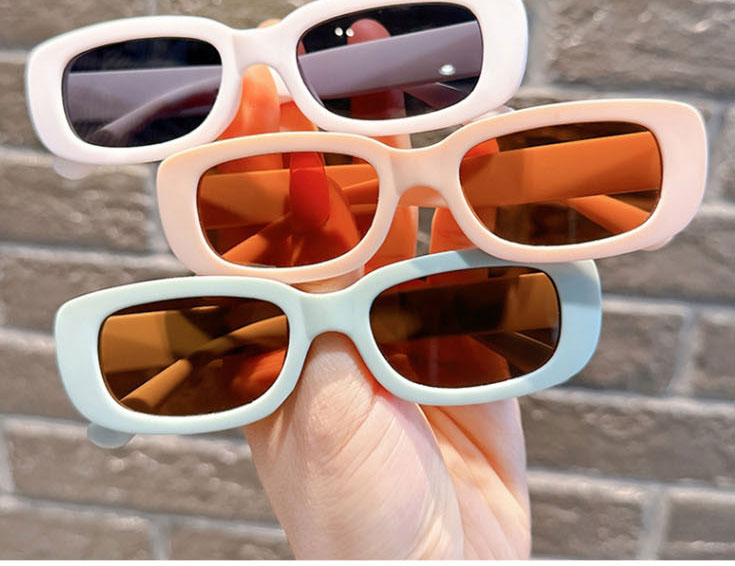 Fashion White [single Pack] Small Resin Square Sunglasses,Women Sunglasses