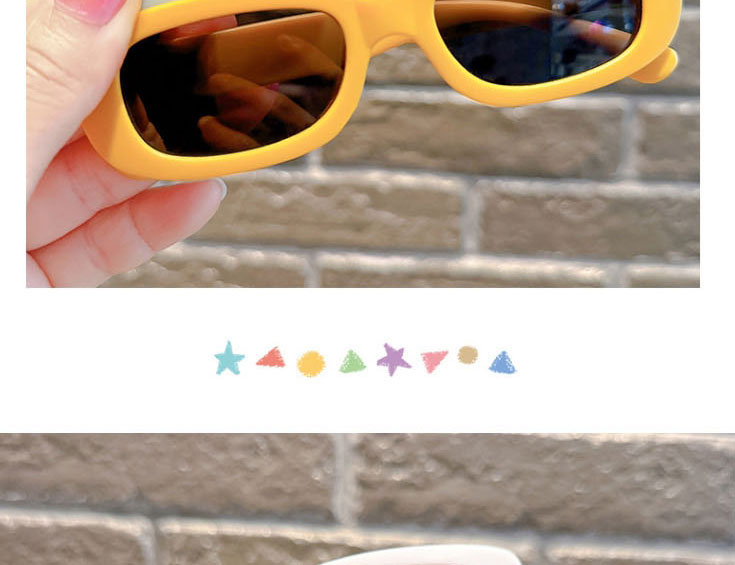 Fashion Beige [single Pack] Small Resin Square Sunglasses,Women Sunglasses