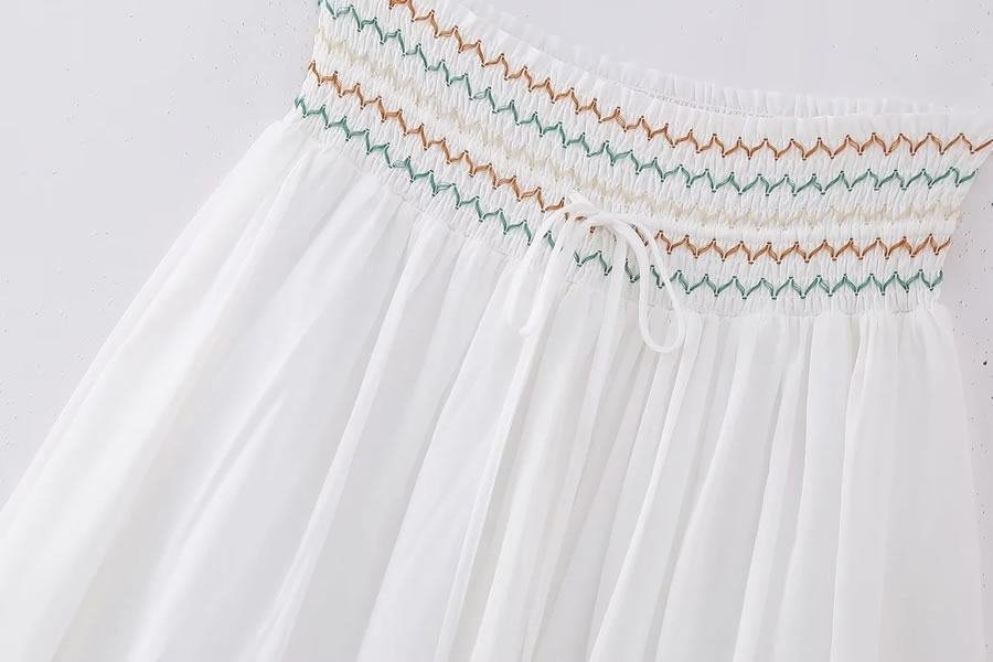 Fashion Color Woven Embroidered Skirt,Skirts