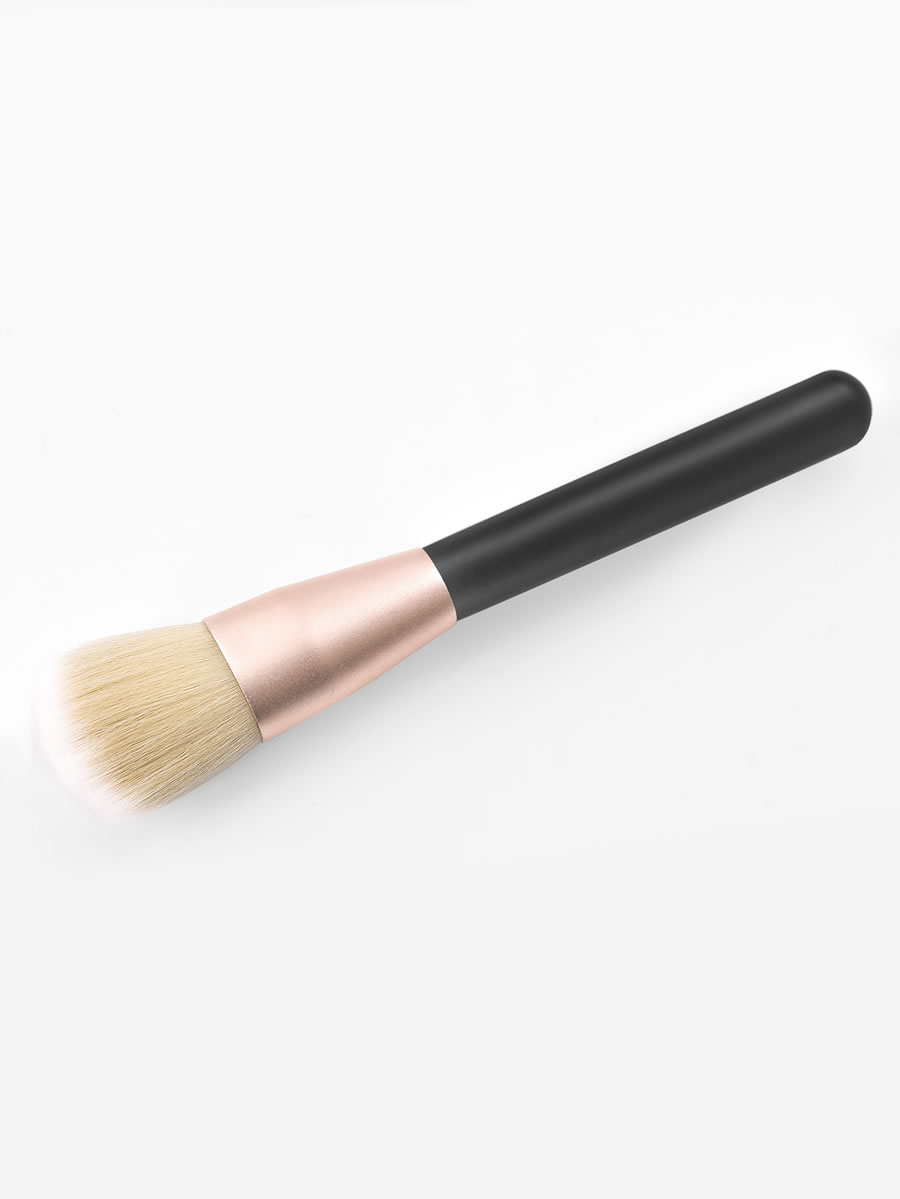 Fashion Black Single Makeup Brush Blush Loose Powder Fan Shape Makeup Tools,Beauty tools