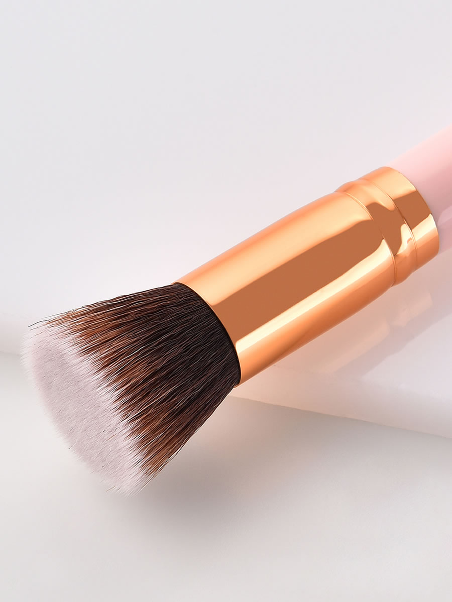 Fashion Pink Single Pink Flat Head Loose Powder Makeup Brush,Beauty tools