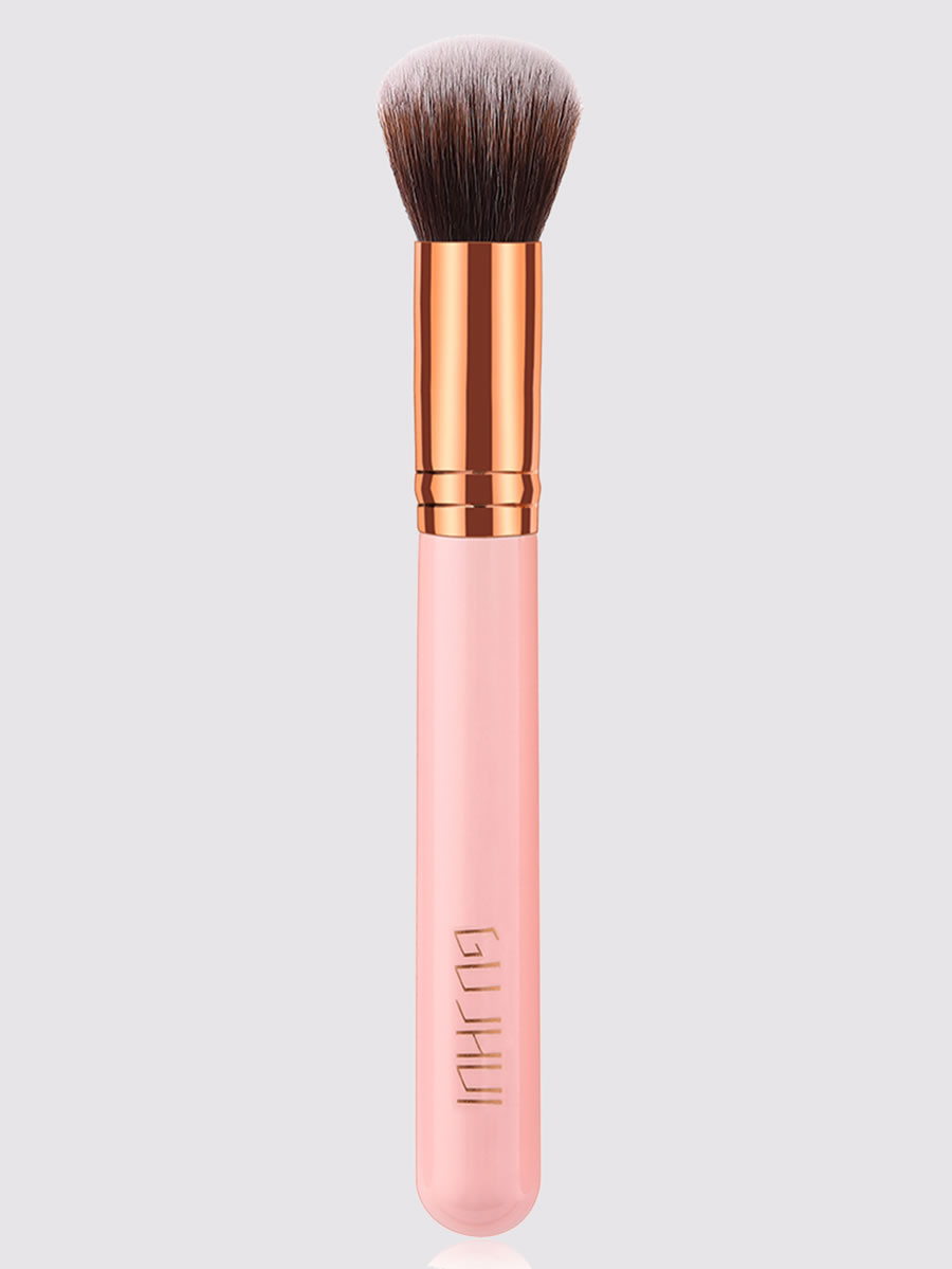 Fashion Pink Single Pink Round Head Blush Makeup Brush,Beauty tools