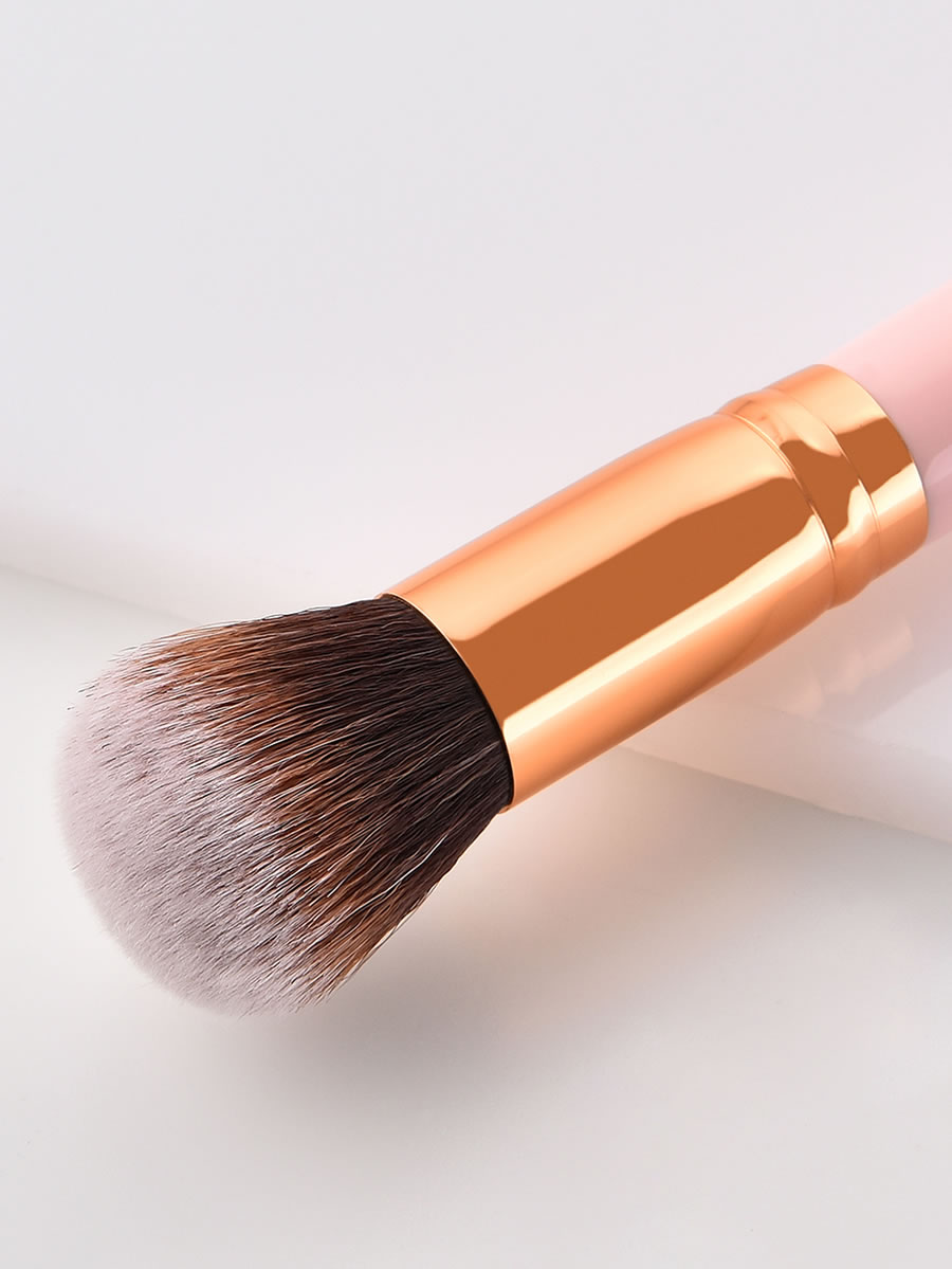 Fashion Pink Single Pink Round Head Blush Makeup Brush,Beauty tools