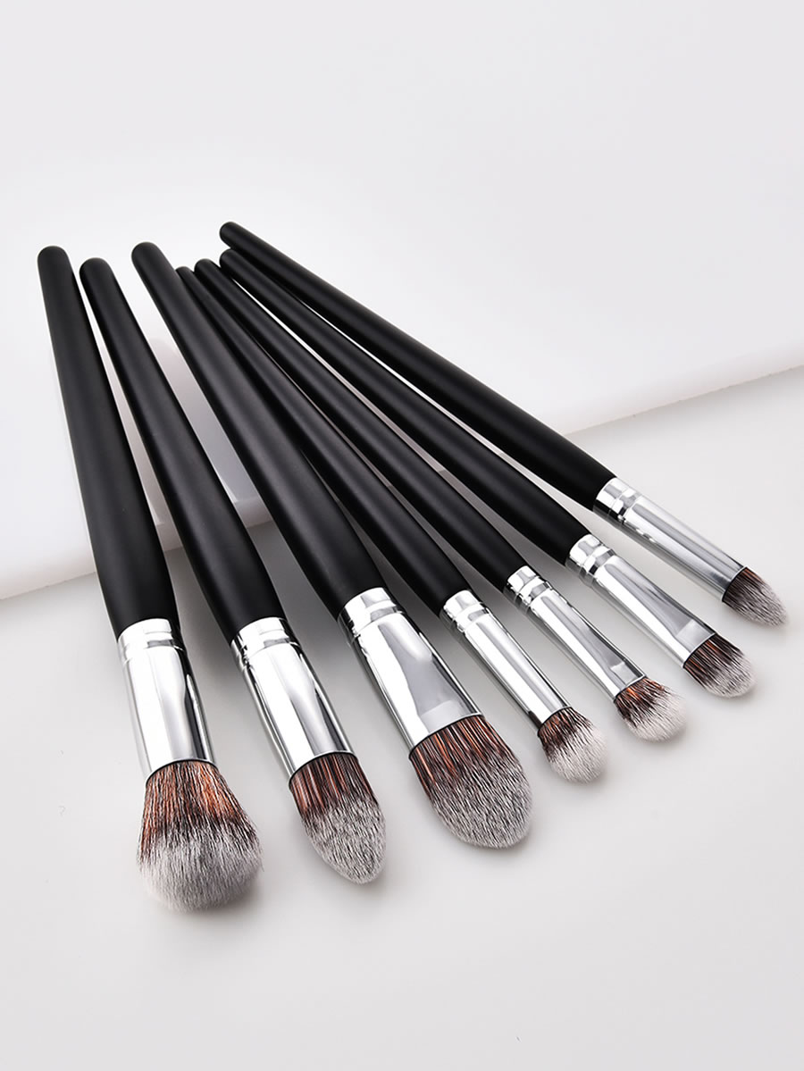 Fashion Black 7pcs Black Quality Makeup Brush Set,Beauty tools