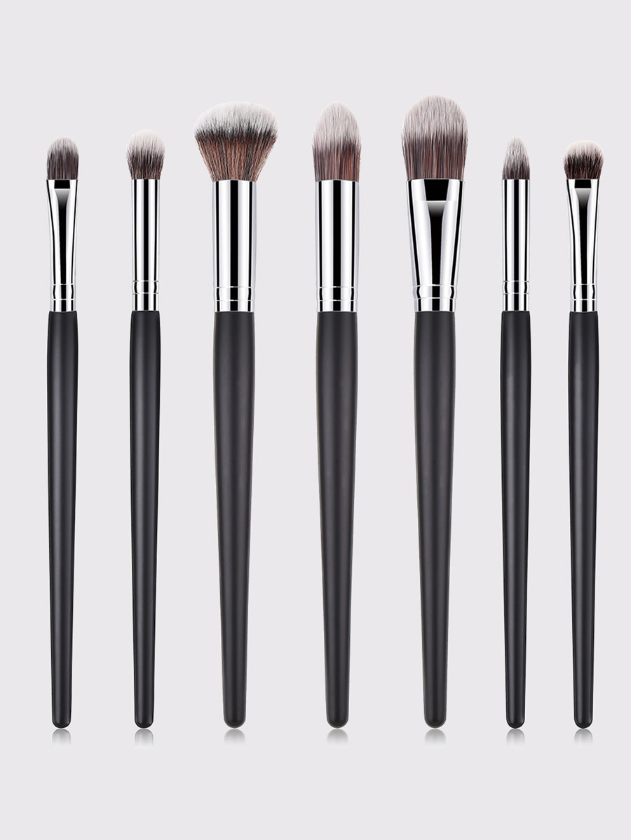 Fashion Black 7pcs Black Quality Makeup Brush Set,Beauty tools