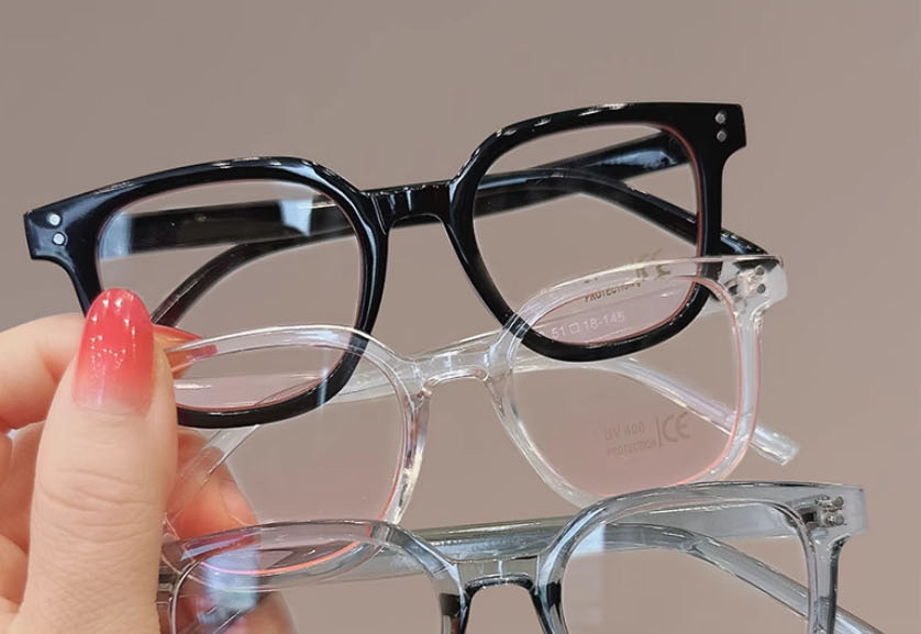Fashion Transparent Blush Tablet Pc Square Flat Mirror Glasses,Fashion Glasses