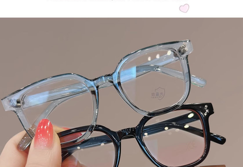 Fashion Transparent Blu-ray Film Pc Square Flat Mirror Glasses,Fashion Glasses