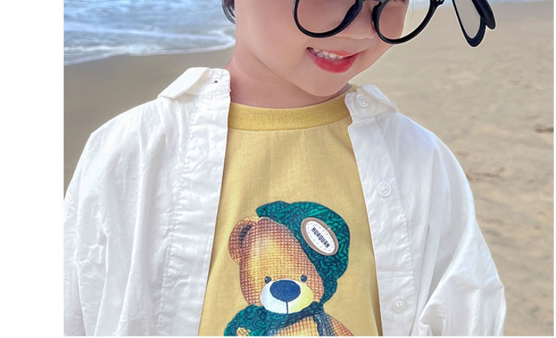 Fashion Glasses - Black Panda [summer Sunscreen Hat + Sun Pc Cartoon Empty Children