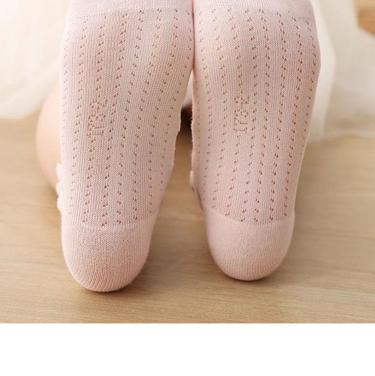 Fashion Crystal Strawberry [summer Ice Silk 5 Pairs] Df1021 Pure Cotton Mesh See-through Middle Tube Socks,Fashion Socks