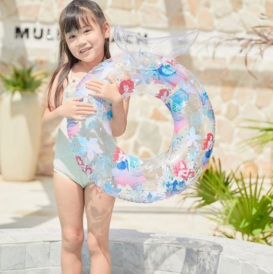 Fashion Green Rainbow Horse 70# (suitable For 5-9 Years Old) Pvc Unicorn Kids Swimming Ring,Swim Rings