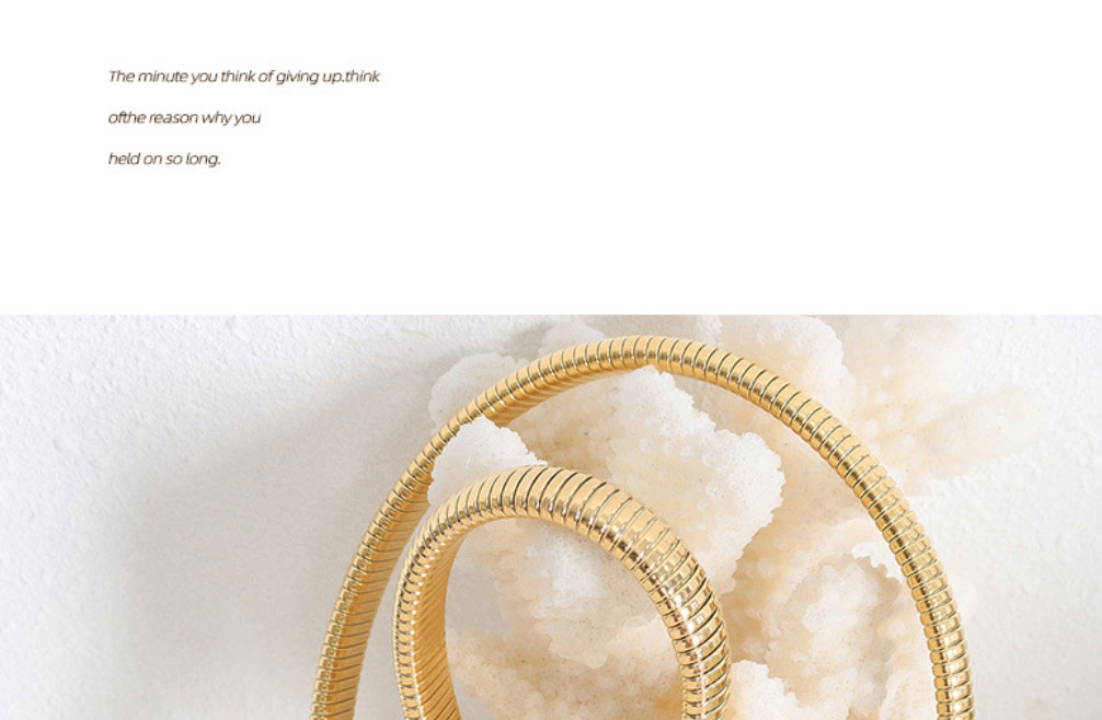 Fashion Gold Necklace-2cm Metal Thread Necklace,Necklaces