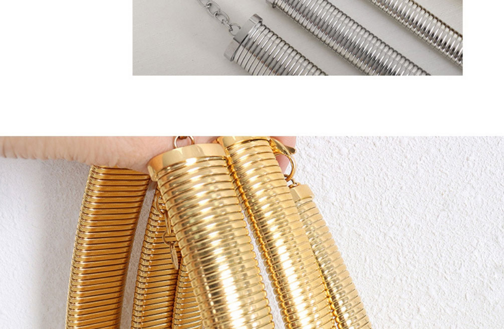 Fashion Steel Color Bracelet-1.6cm Metal Thread Bracelet,Bracelets