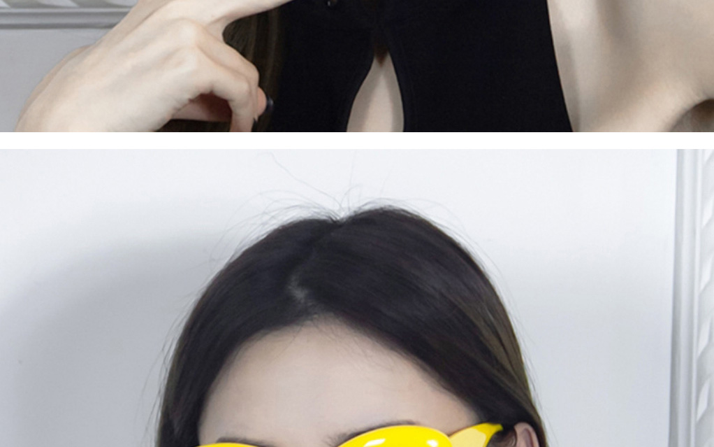 Fashion Yellow Plastic Cat Eye Bubble Sunglasses,Women Sunglasses